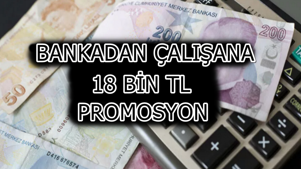 18 Bin TL Tek Seferde Ödeniyor! Promosyonda Büyük Anlaşma Sağlandı! Bankadan Çalışanlar İçin Özel Ödeme!