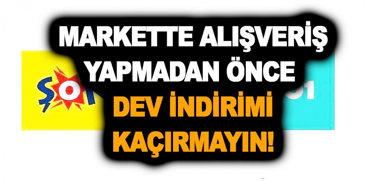 A101-ŞOK-Tarım Kooperatif –ŞOK indirimin hasını yaptı! Bayramda böylesini gören yok! En az yarı yarıya…