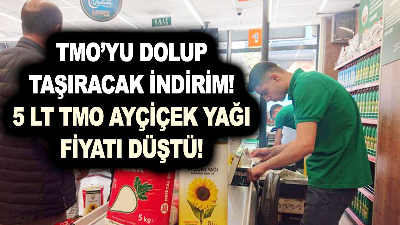 TMO Ayçiçek Yağı teneke 5 LT yarı fiyatına satılıyor! Vatandaş akın etti! Yemede yanında yat, al stok yap!