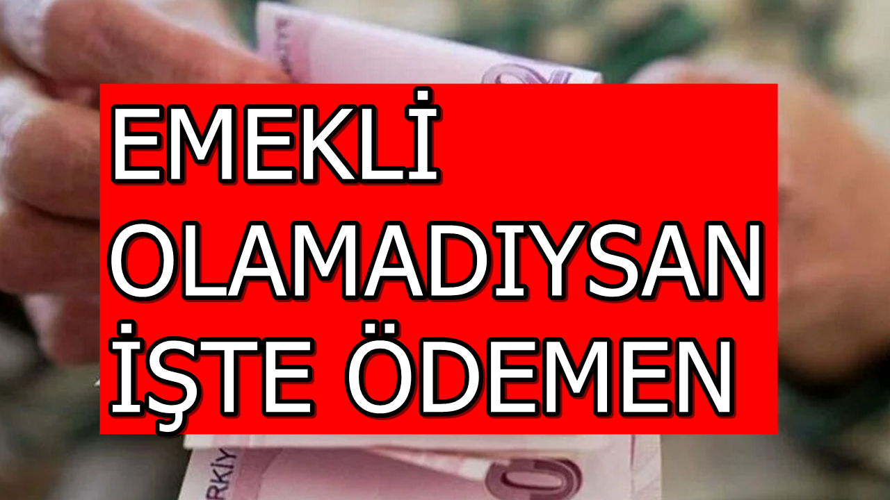 Emekli Olamayanlar İçin 1997 TL Destek Ödemesi Yapılıyor! Bu Şartları Karşılayanlar Kimliğiyle Ödemesini Alacak!