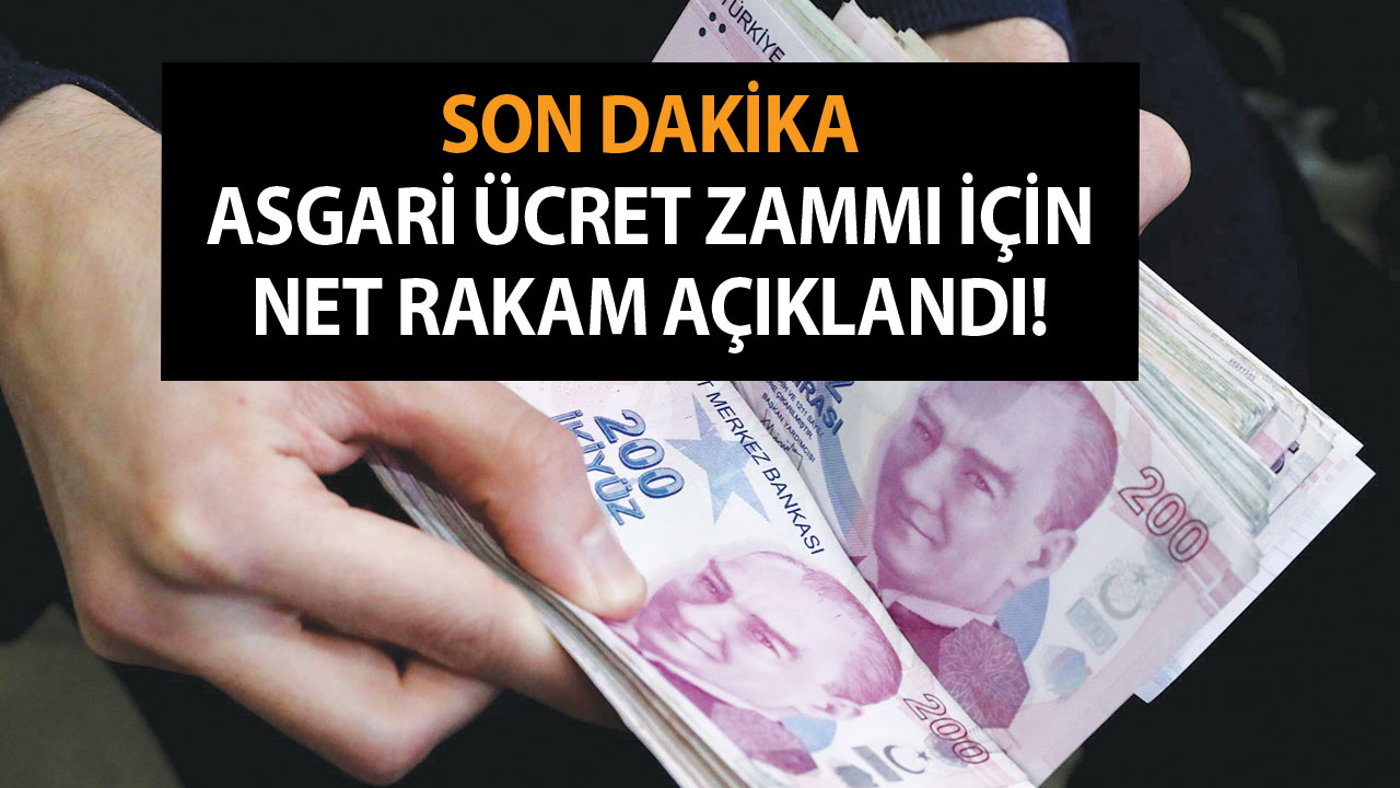 Son dakika: Asgari ücret zammı için net rakam açıklandı! Resmen paylaştı! 3000 TL zam...