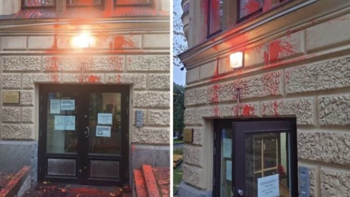 Helsinki Büyükelçiliğimize Çirkin Saldırı 