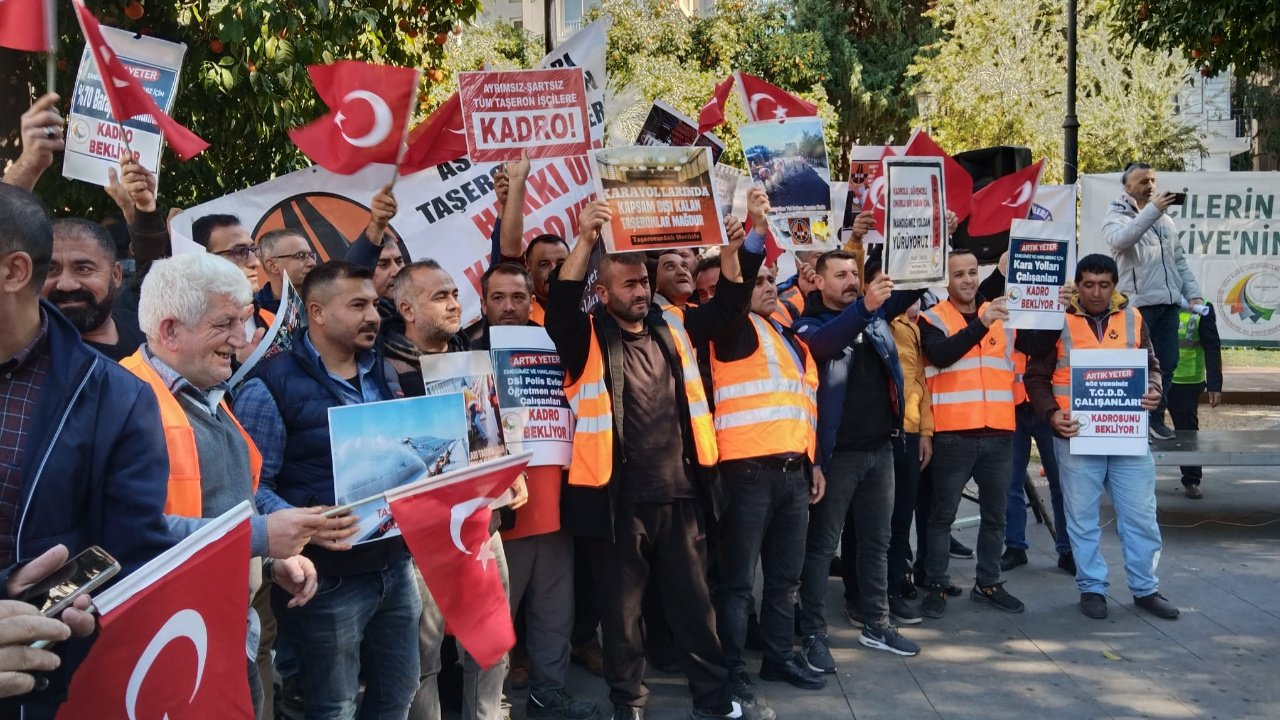 Adana’da Eylem: Devlet Taşeron Çalıştıramaz