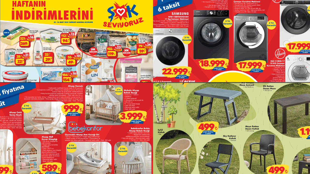 Yok artık 20 Mart 2024 ŞOK Marketleri Aktüel kataloğunda buda geldi! 