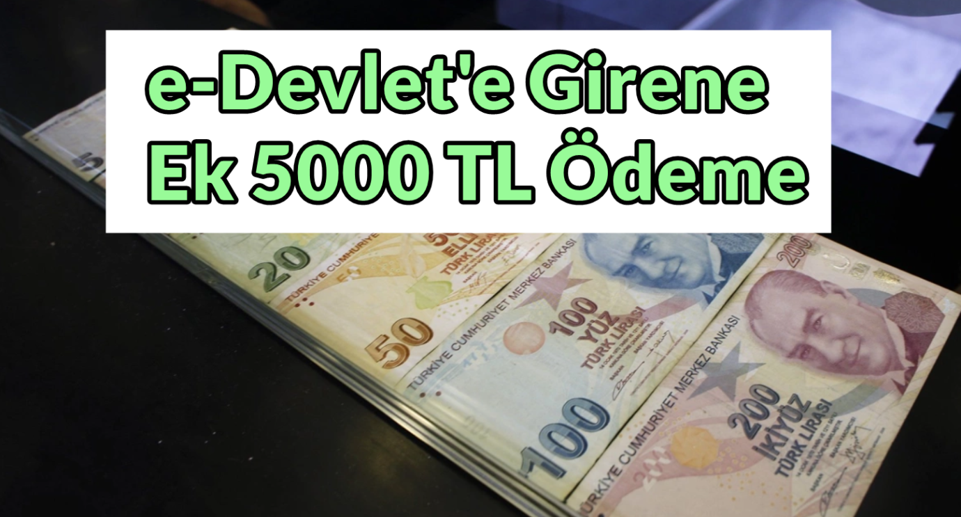 e-Devlet'e Girenlere 5 Bin TL Artı Ödeme Yapılacak! Bakanlıktan Yeni Sosyal Yardım Destekleri