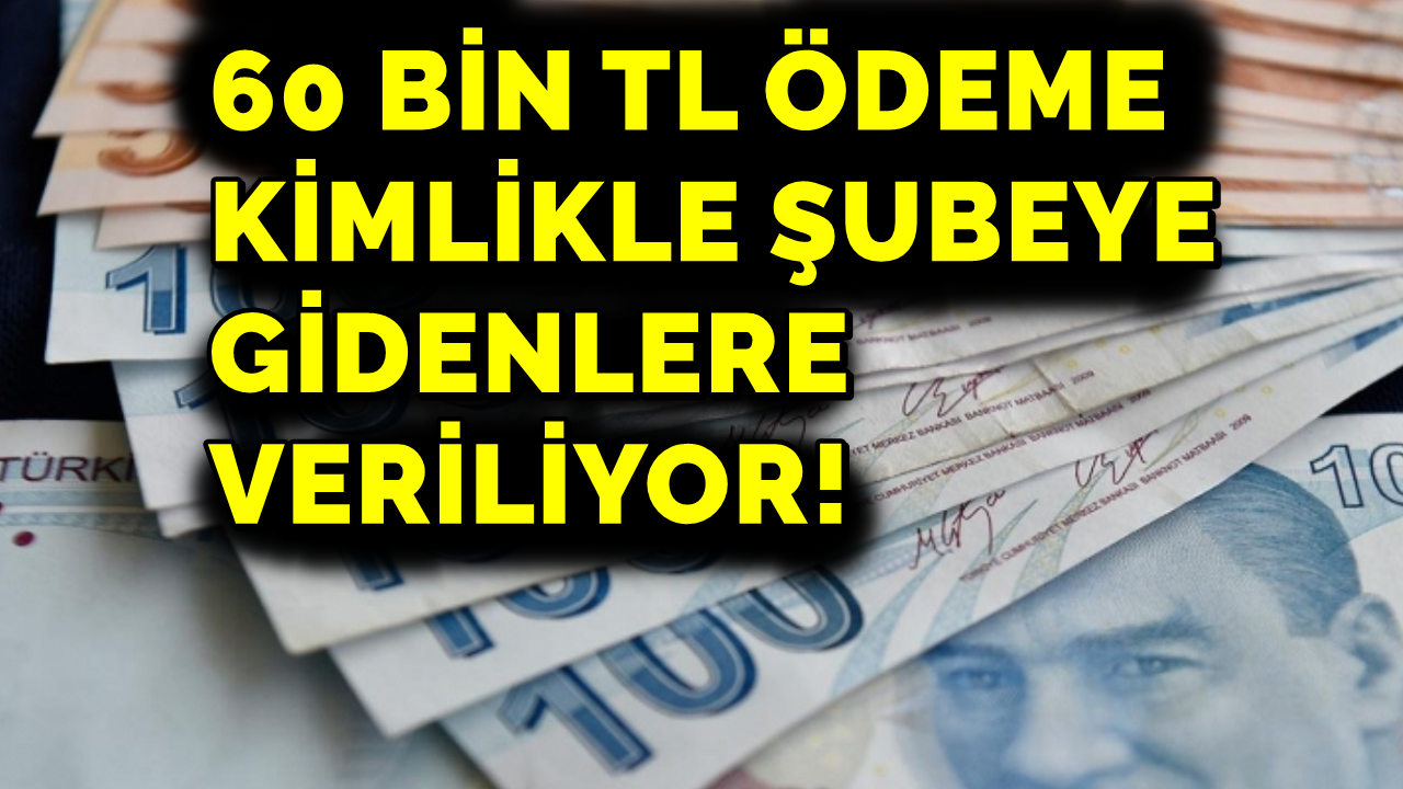 Kimliği Yanında Banka Şubesine Gidenlere 60 Bin TL Ödeme! TC Numarasının Son Hanesi Kaç Olursa Olsun Fark Etmiyor!