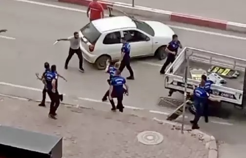 Zabıta Memurlarına Bıçaklı Saldırı 