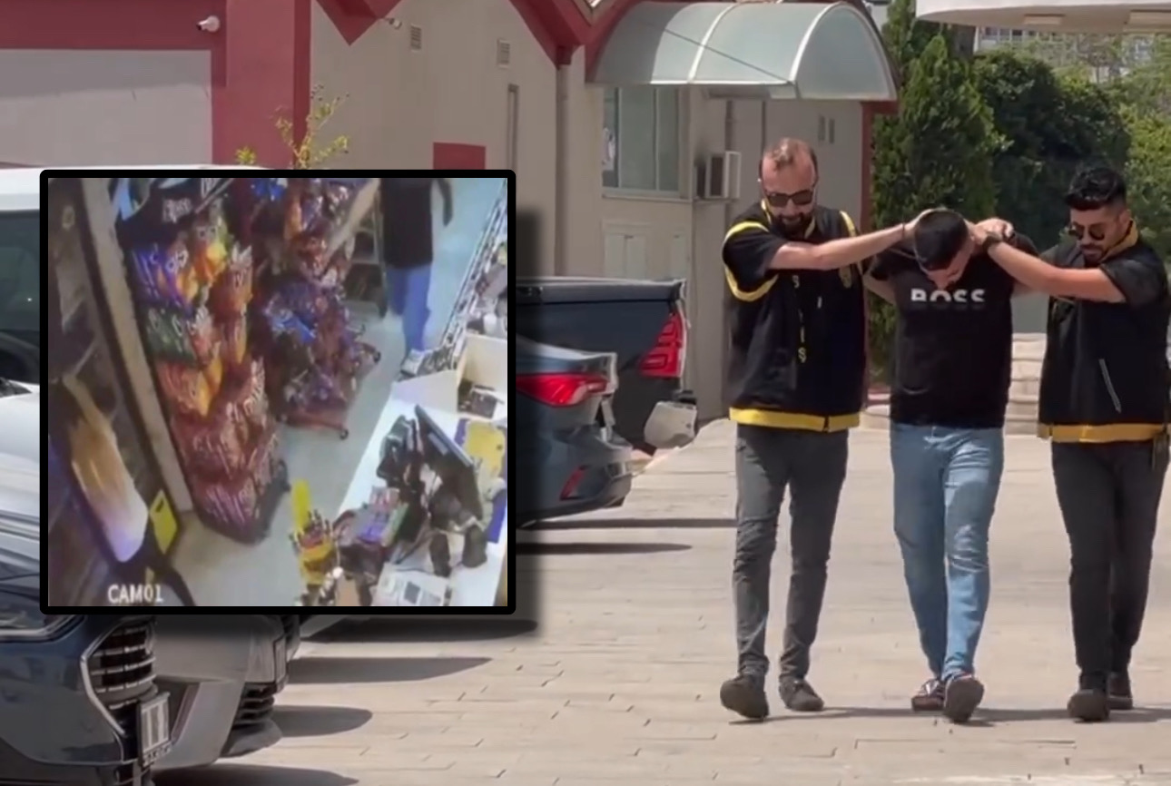 Genç Kadını Markette Ayağından Vurdu