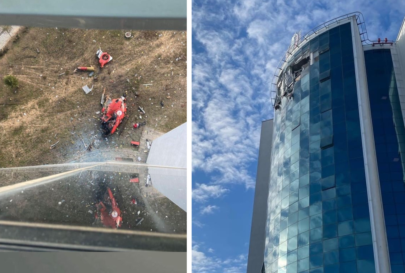 Helikopter Hastaneye Çarptı: 4 Ölü 