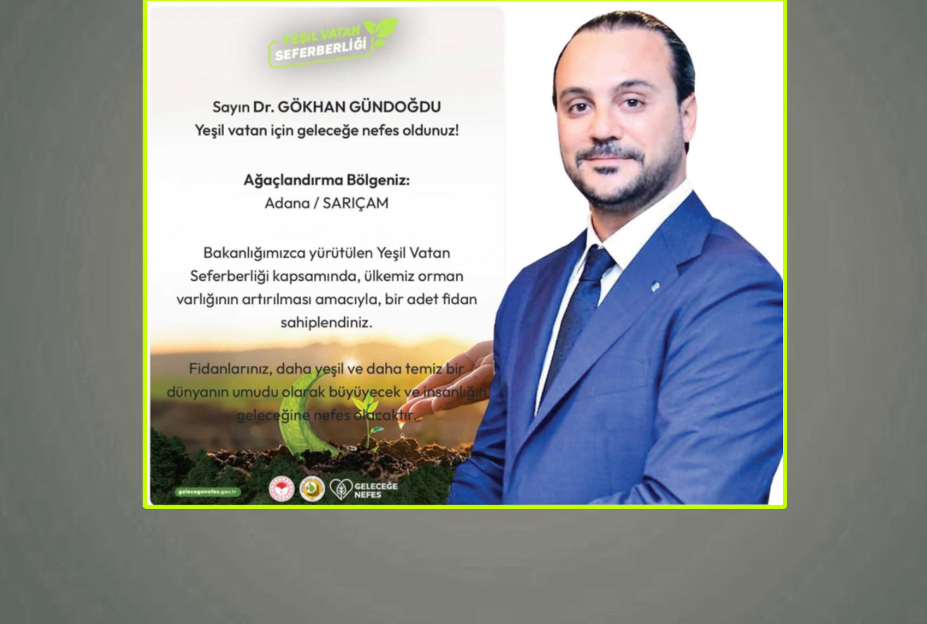Dr. Gündoğdu’dan ‘Yeşil Vatan’a Destek