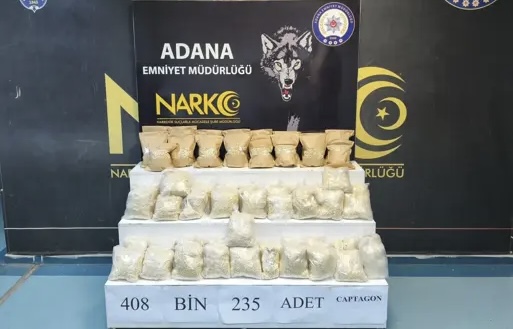 408 Bin Uyuşturucu Hap Ele Geçirildi