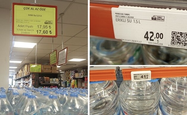 Aynı Suya 3 Markette 3 Ayrı Fiyat