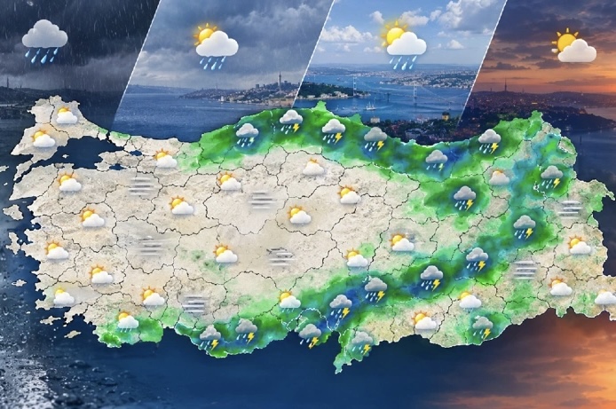 Yağış Karadeniz’den Akdeniz’e Uzanacak 