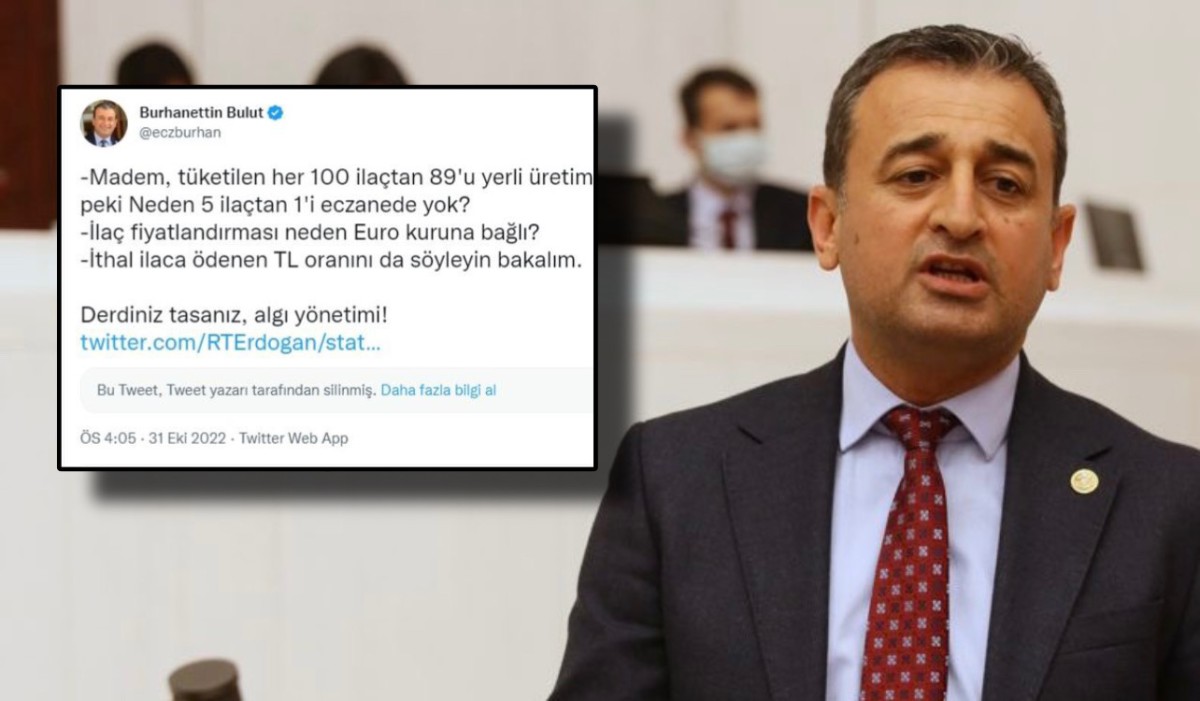 Bulut Eleştirdi; Erdoğan O Tweetini Sildi